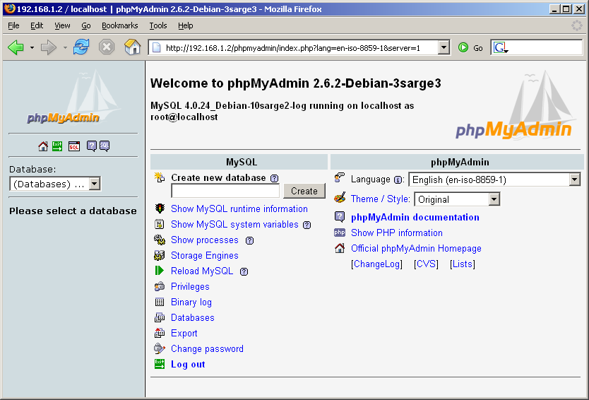 Как установить phpmyadmin на debian 9